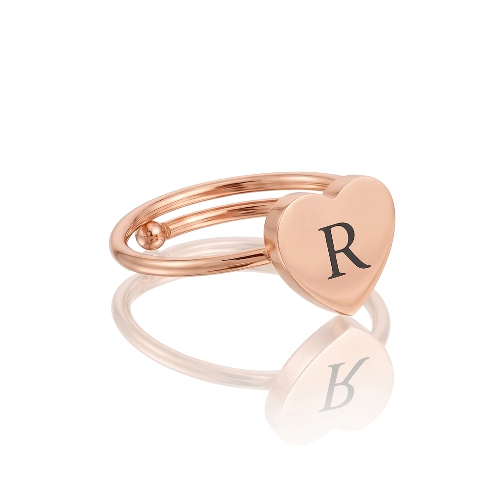 Anel Pure Rose Gold Heart