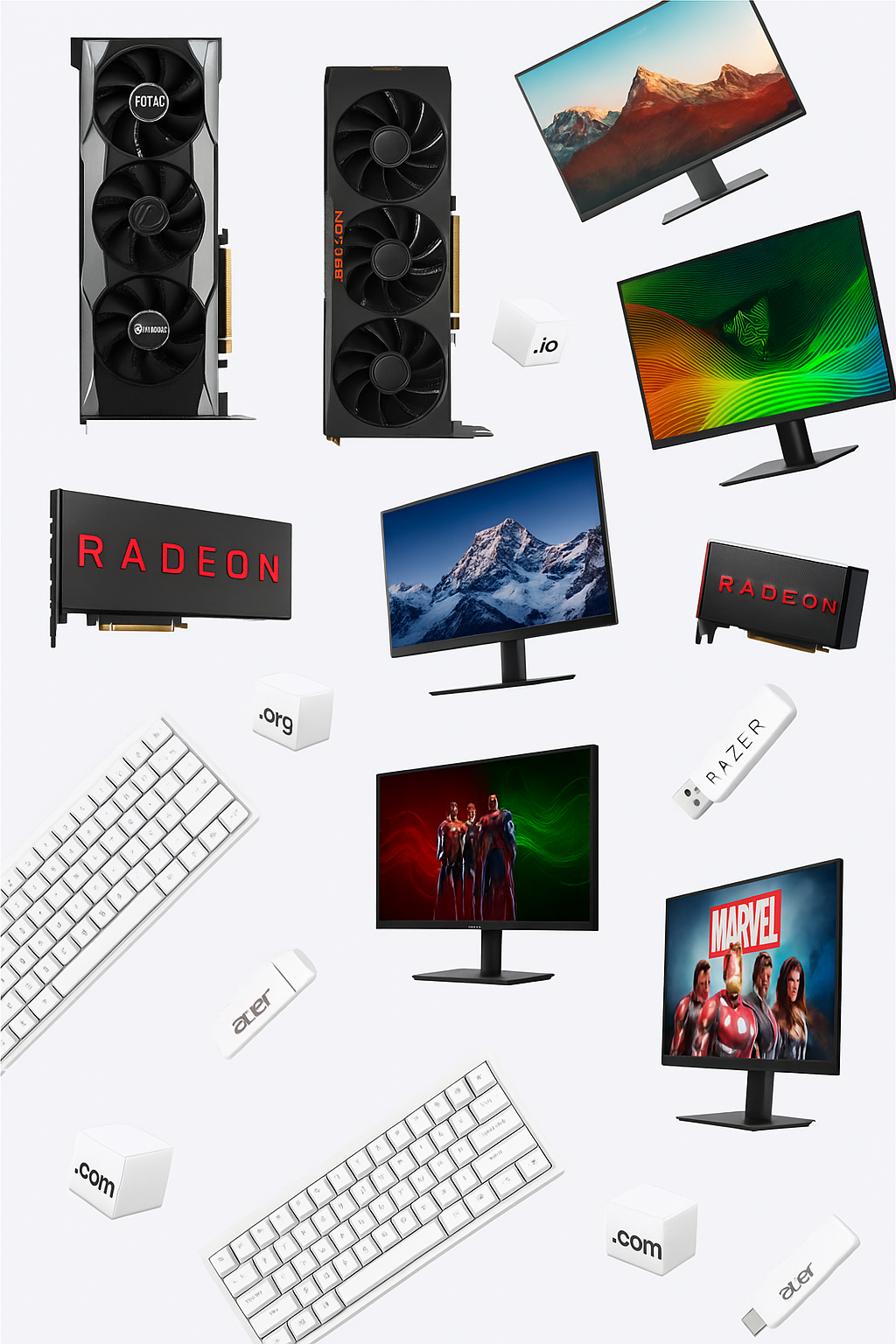 Random domain search background