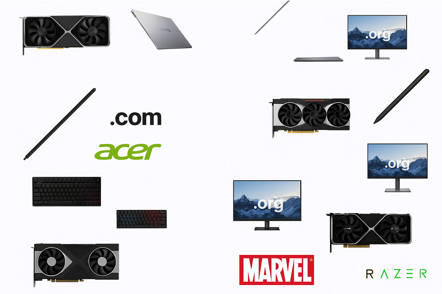 Random domain search background