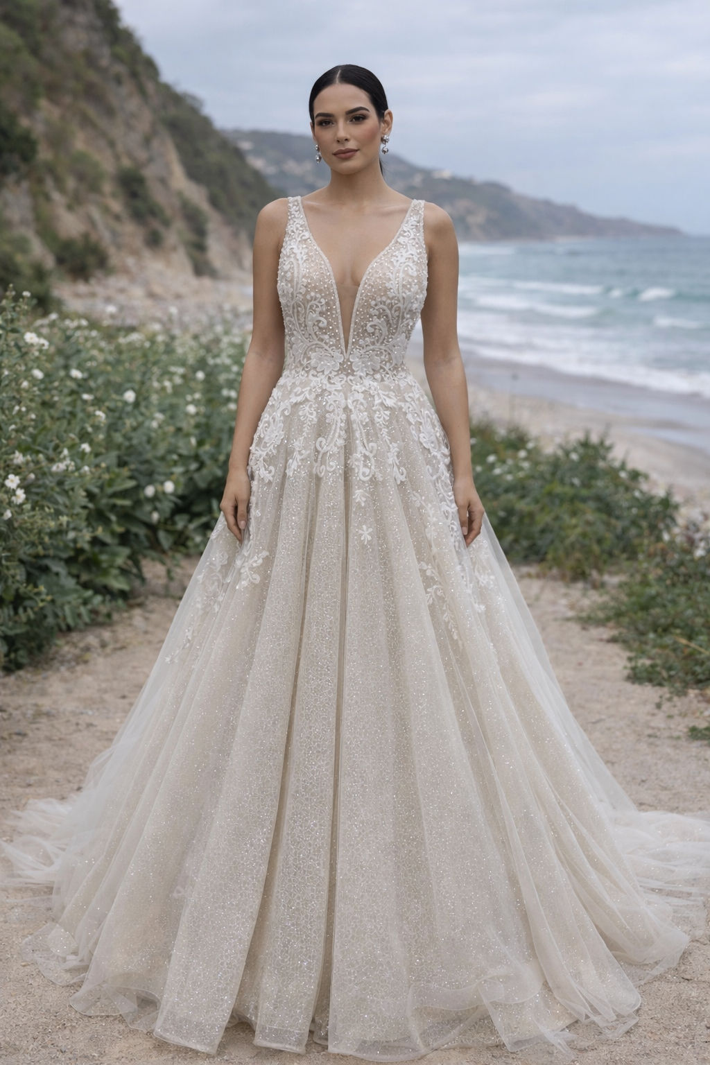 White wedding gown on sale 