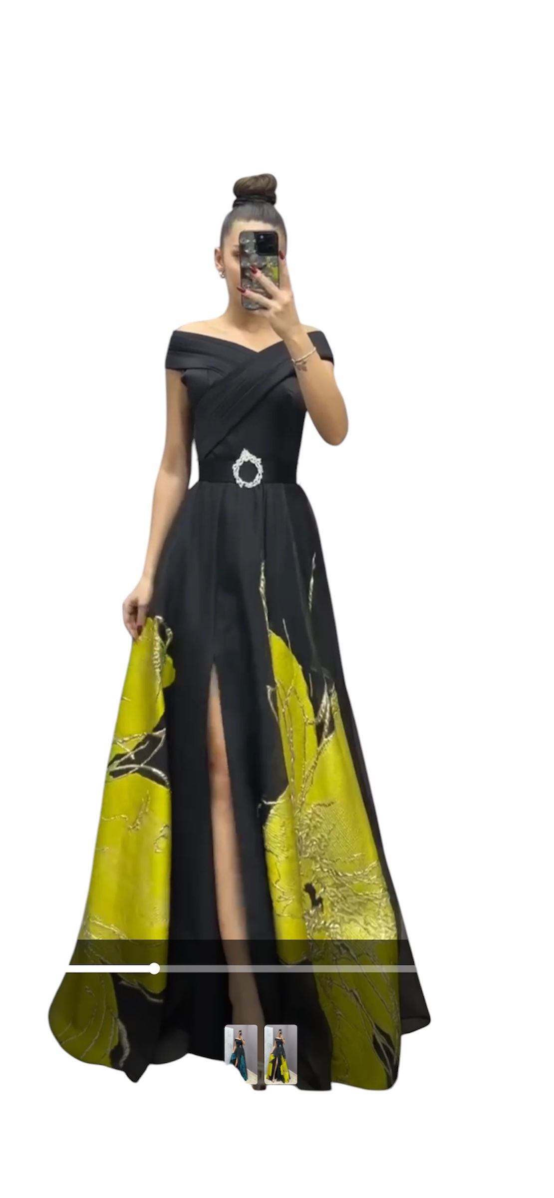 Black ball gown dress