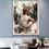 תמונה ממוזערת: Sitting Woman Painting Figurative Emotional Art Modern canvas Home Decor  -YG