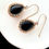 תמונה ממוזערת: Einat Sandberg | Black Onyx Gold Earrings, Long Earrings