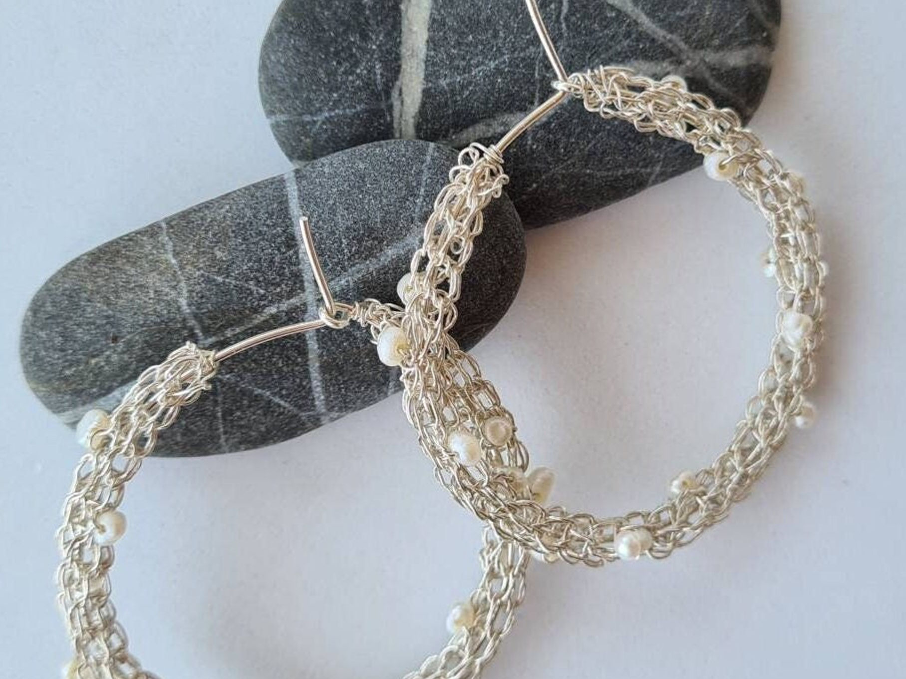 Einat Sandberg | Large Silver Hoop Earrings