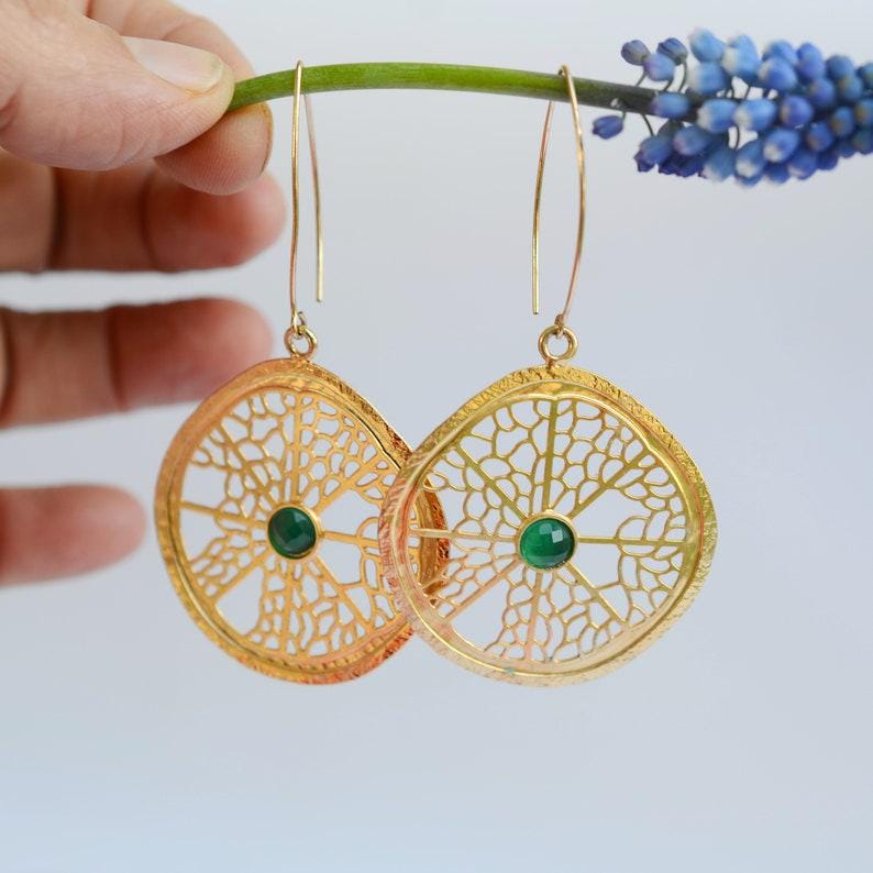 Vered Lederman | Handmade Orange Slice Earrings