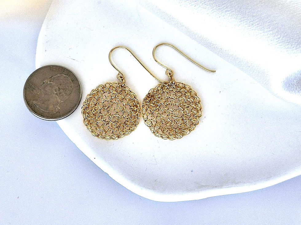 Thumbnail: Einat Sandberg | Small Round Mesh Earrings