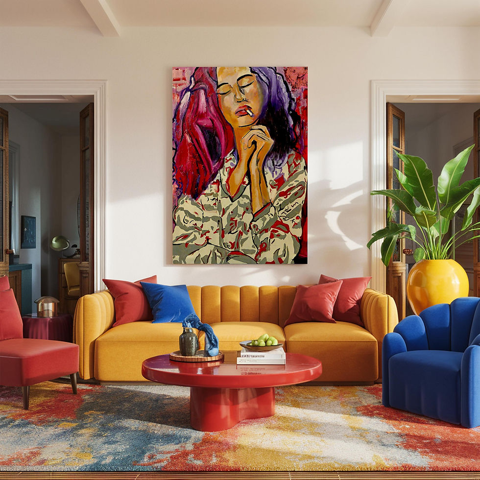 Modern Abstract Portrait of a Woman - VL