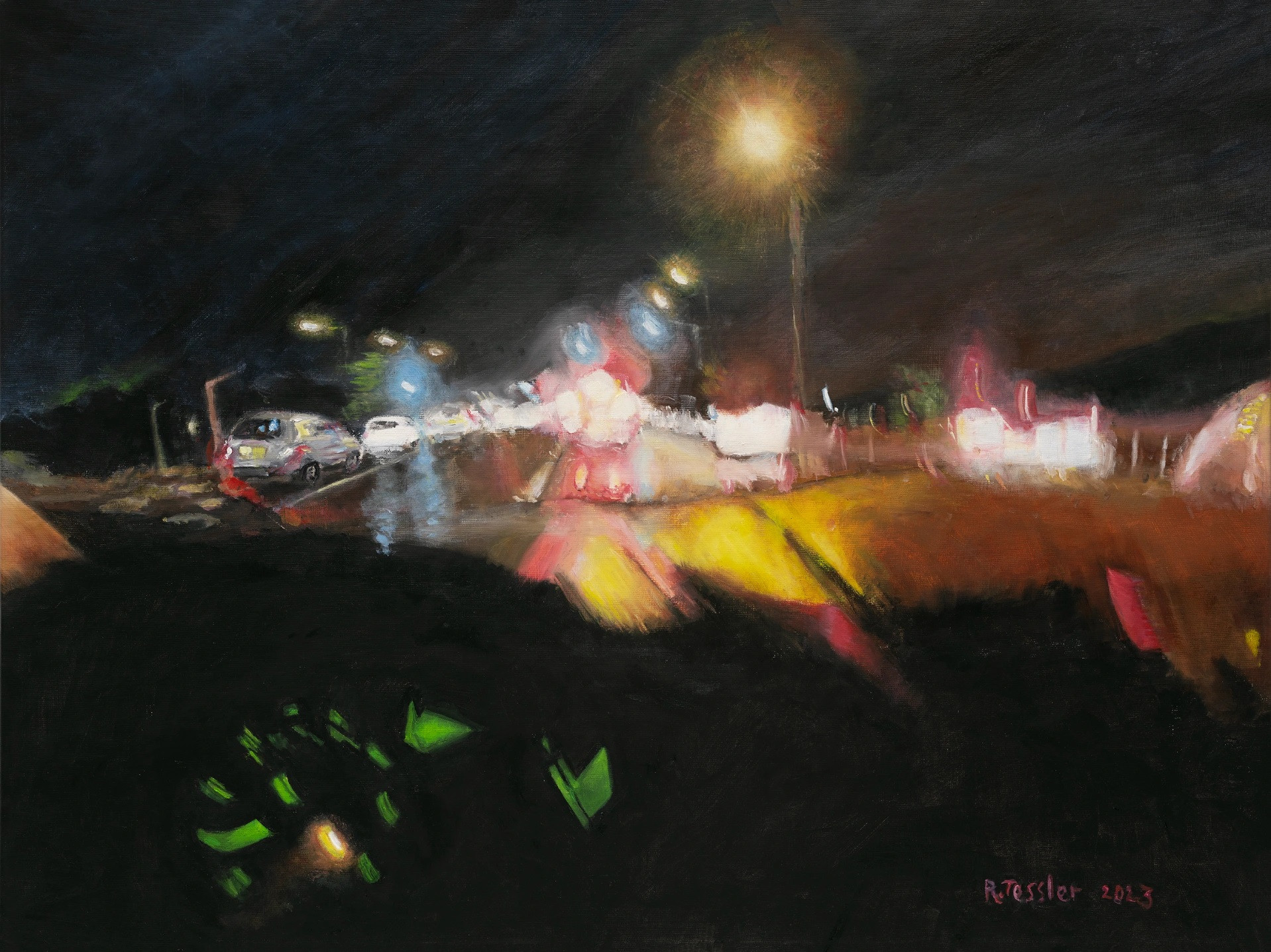 רחלי טסלר | Driving on a rainy night