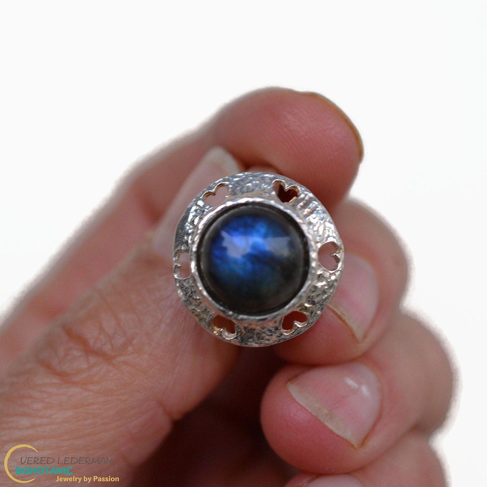 תמונה ממוזערת: Vered Lederman | Labradorite Gemstone Hearts