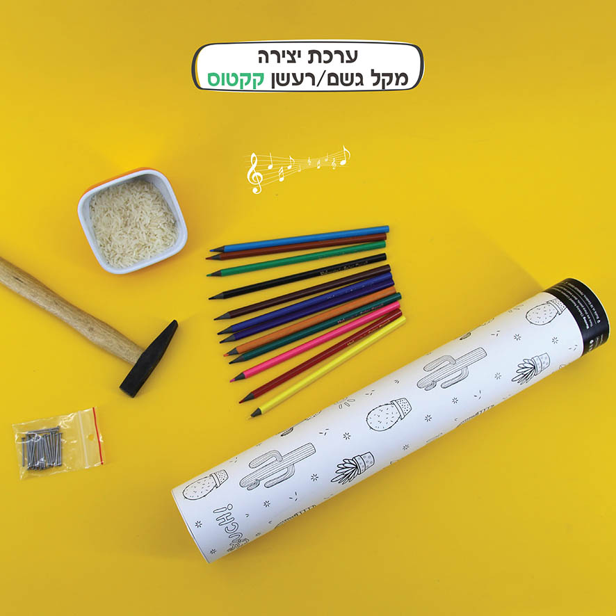 ערכת יצירה גליל גשם - דגם קקטוס OY