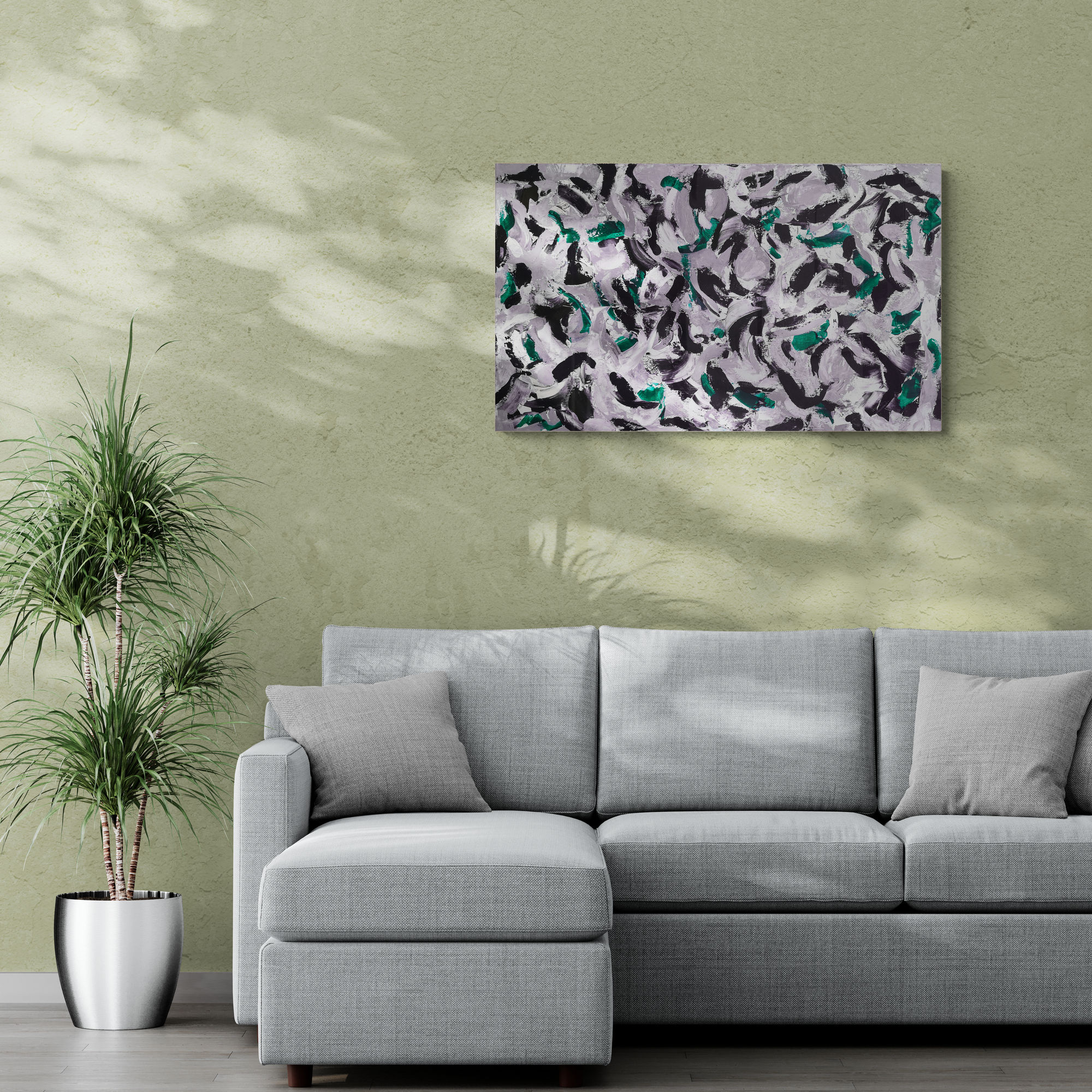 Art by Vered | ציור מקורי מופשט על קנווס גדול - תנועה ומעוף