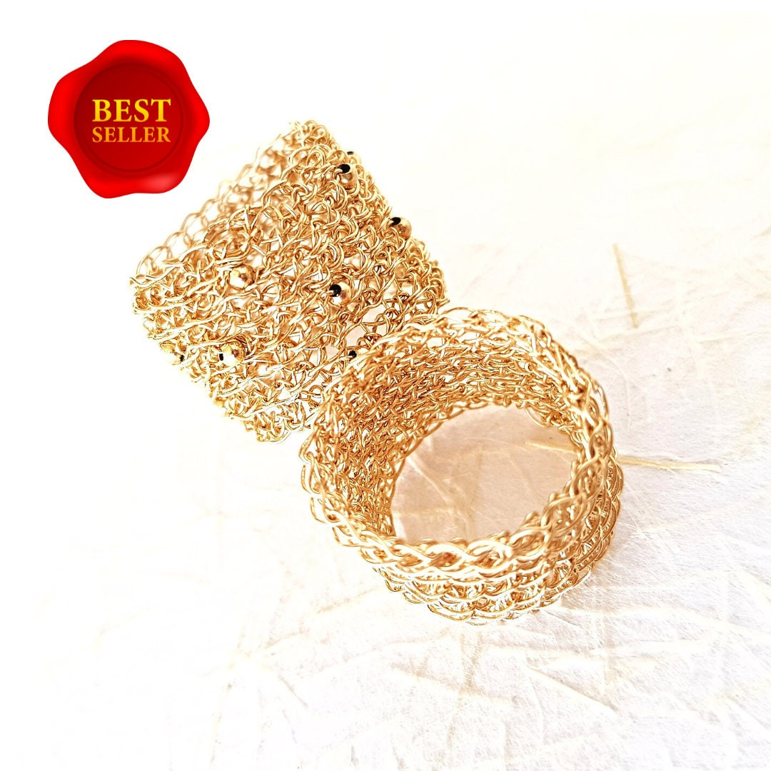 Einat Sandberg |  Unique Gold Ring מזהב עבודת יד אמן ישראלי