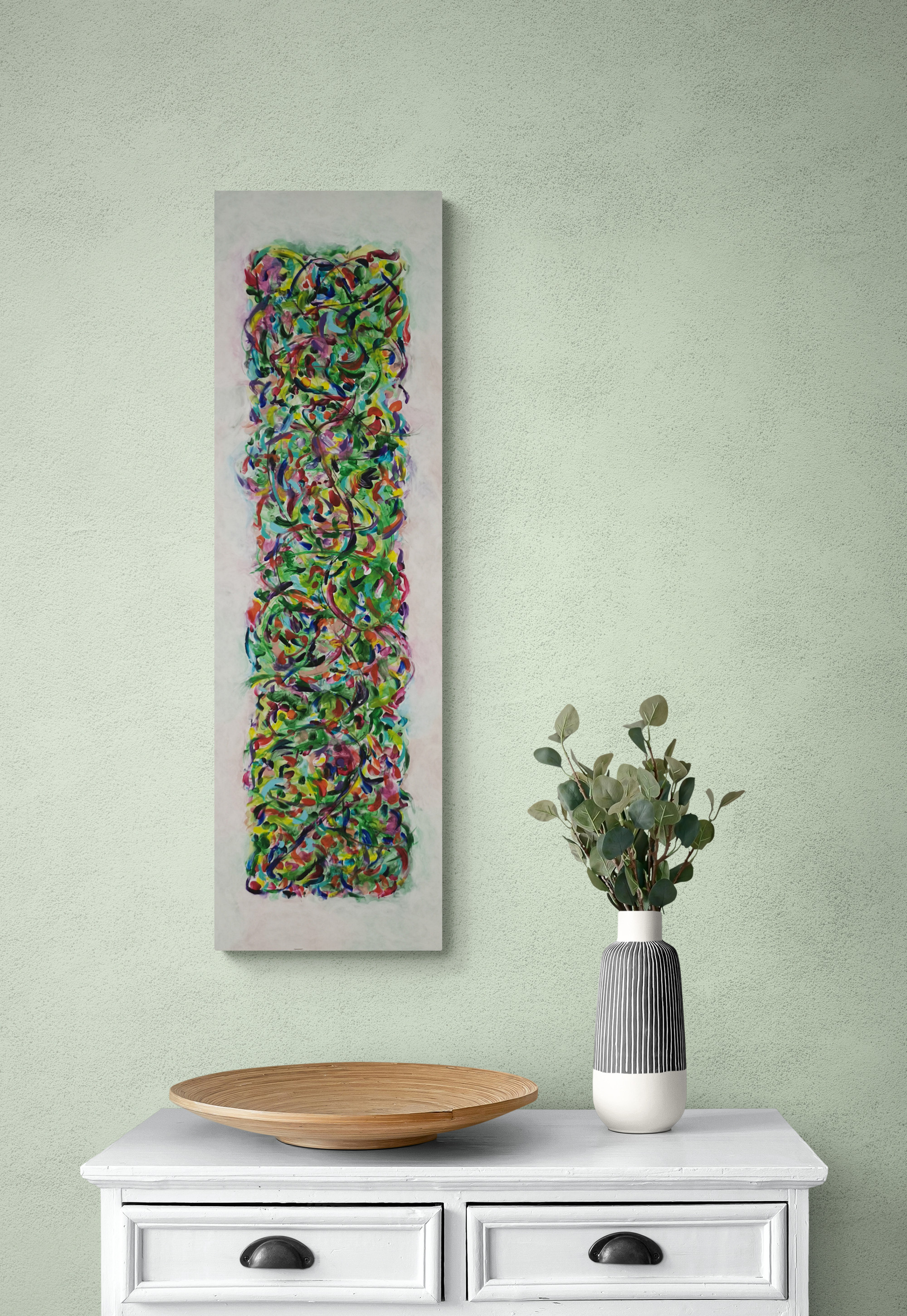 Art by Vered | הדפס של ציור מודרני על קנווס - פריחת אביב - VD
