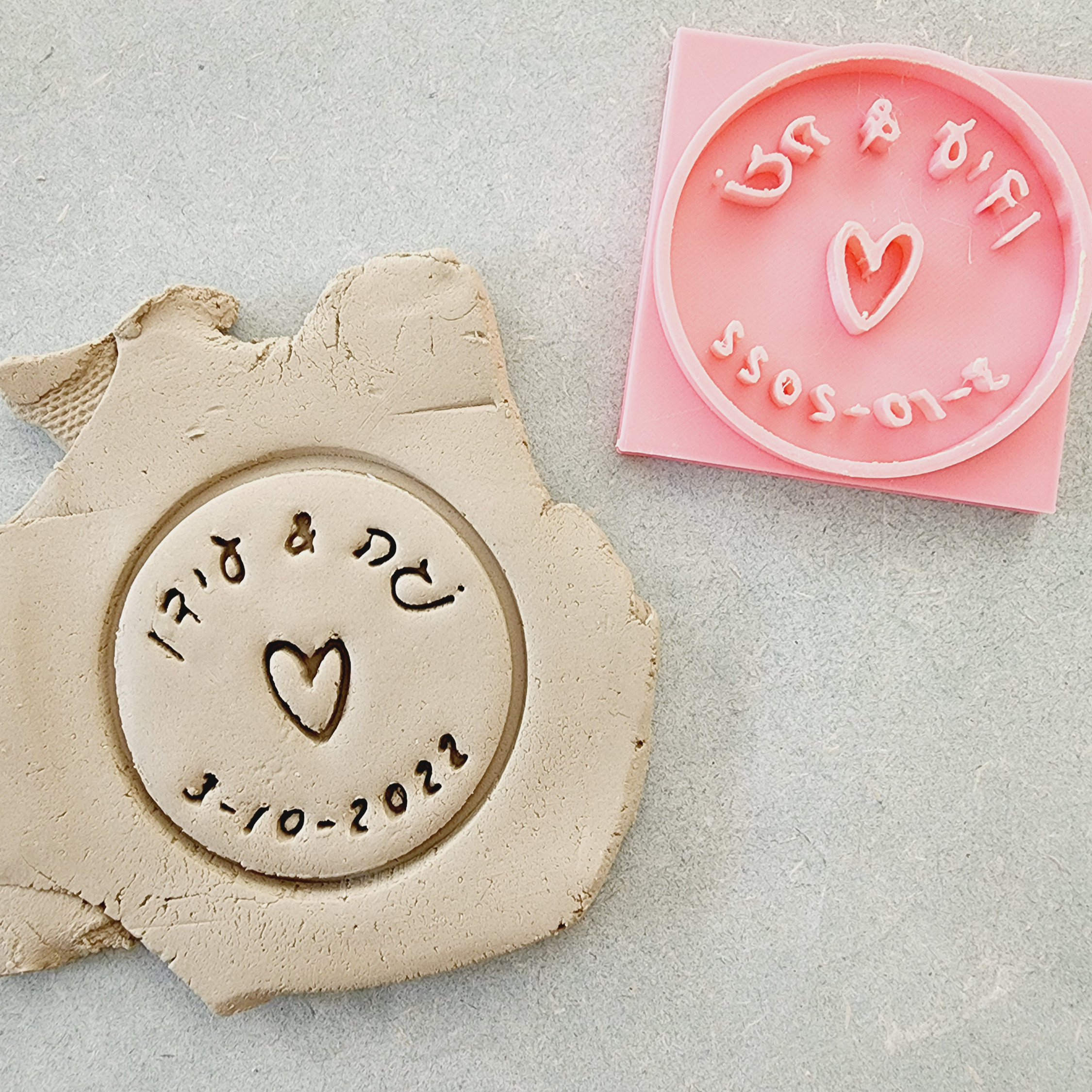 חותמות לקרמיקה בהתאמה אישית - OP