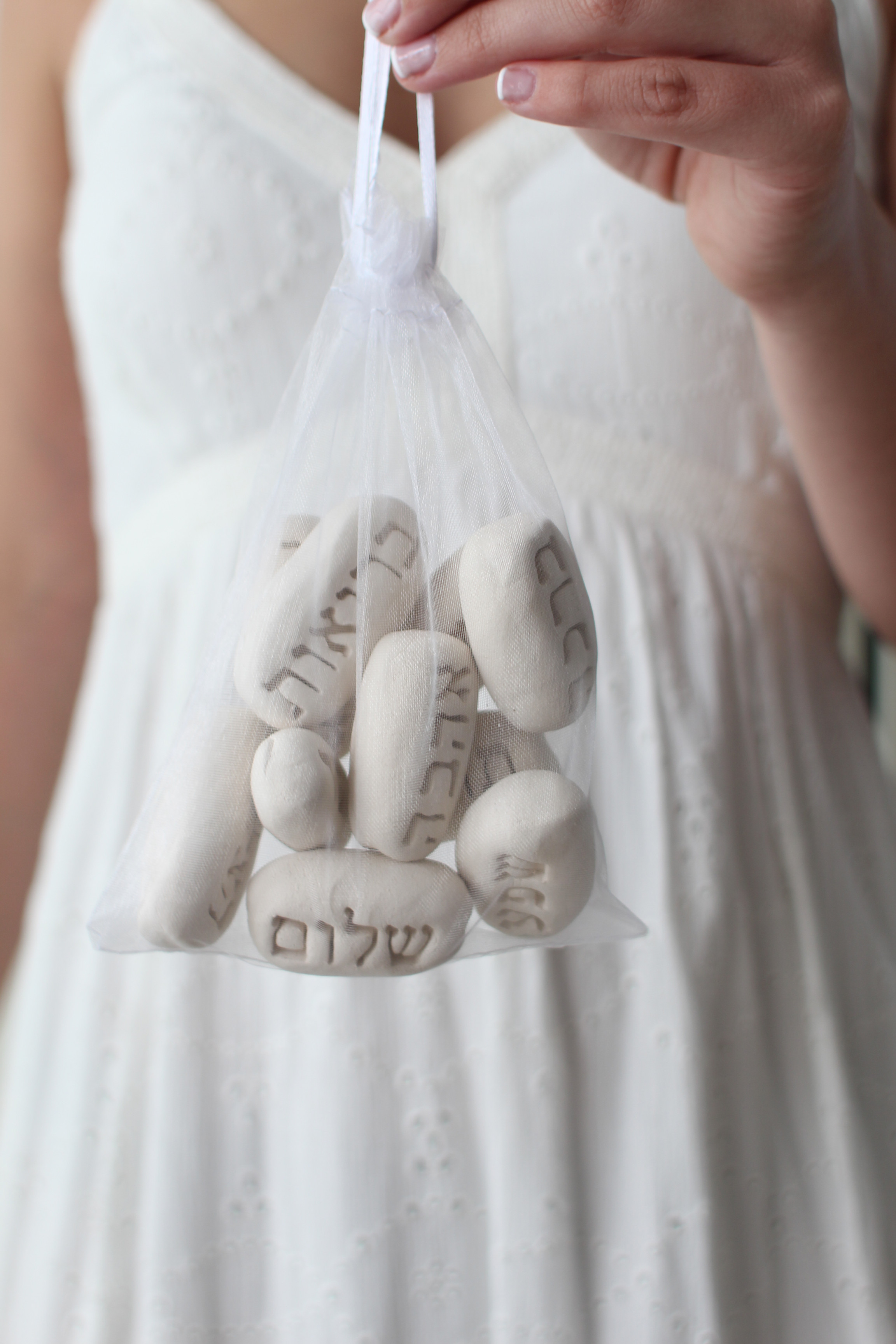 סט אבני קרמיקה עם ברכות – מתנה מרגשת ומלאת אהבה לאירוסין וחתונה - OP
