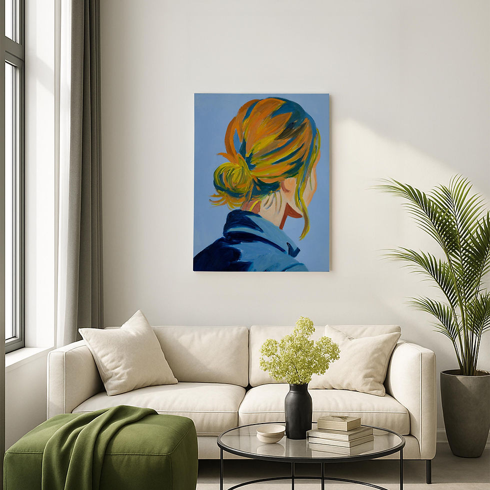 Original Woman Portrait Canvas - VL