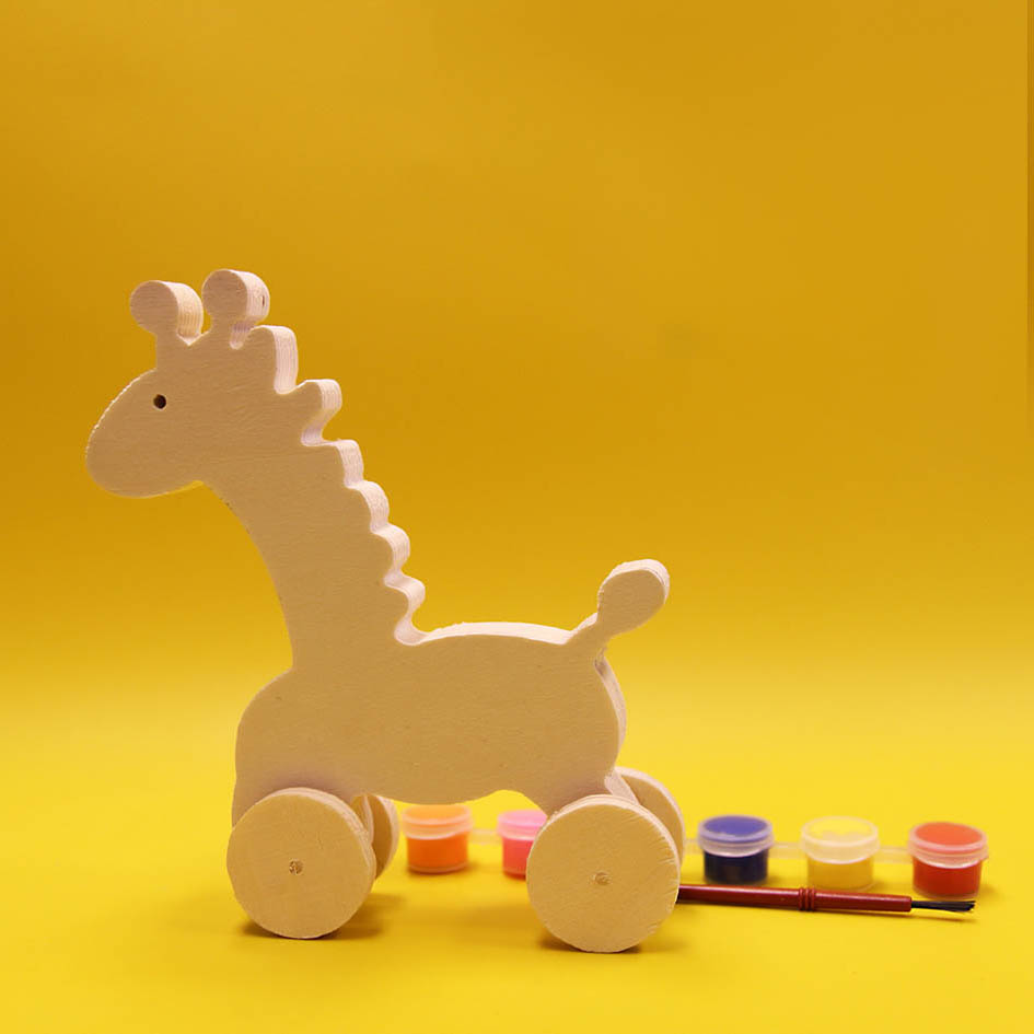 ערכת עץ צביעה לילדים - דגם ג׳ירפה OY