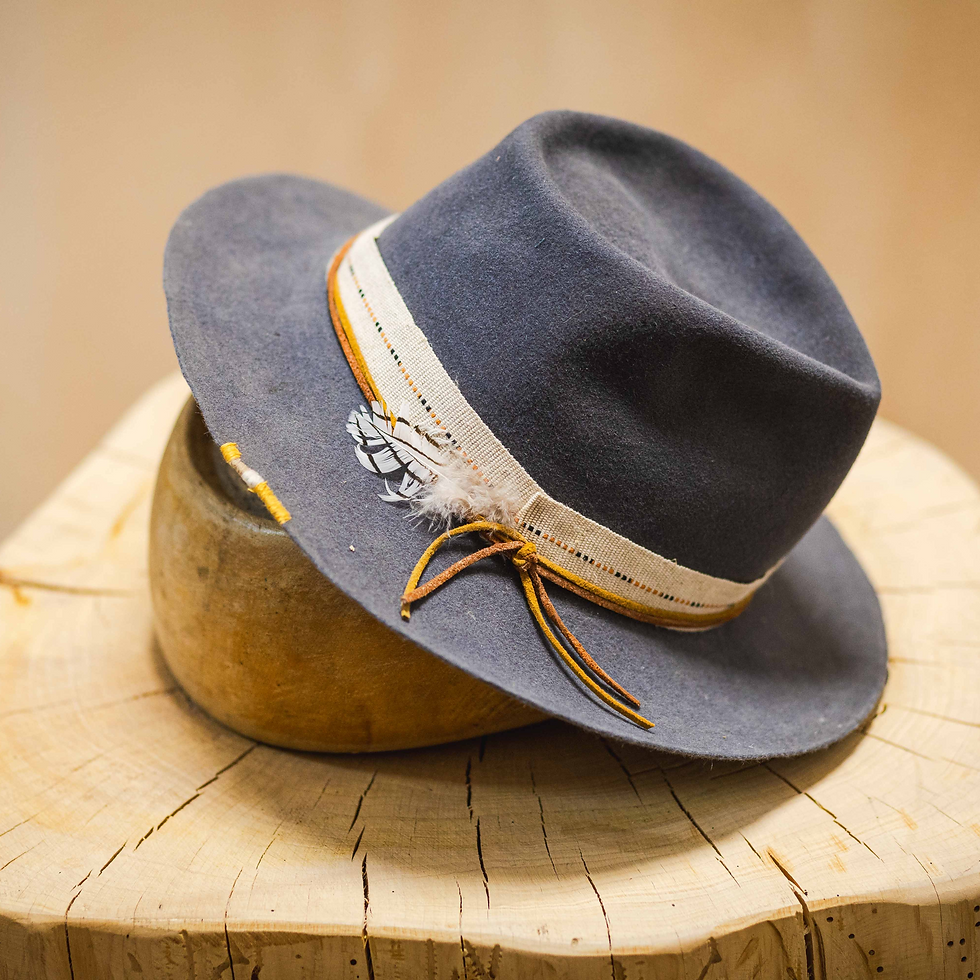 Artisan Slate Blue Wool Fedora - DP
