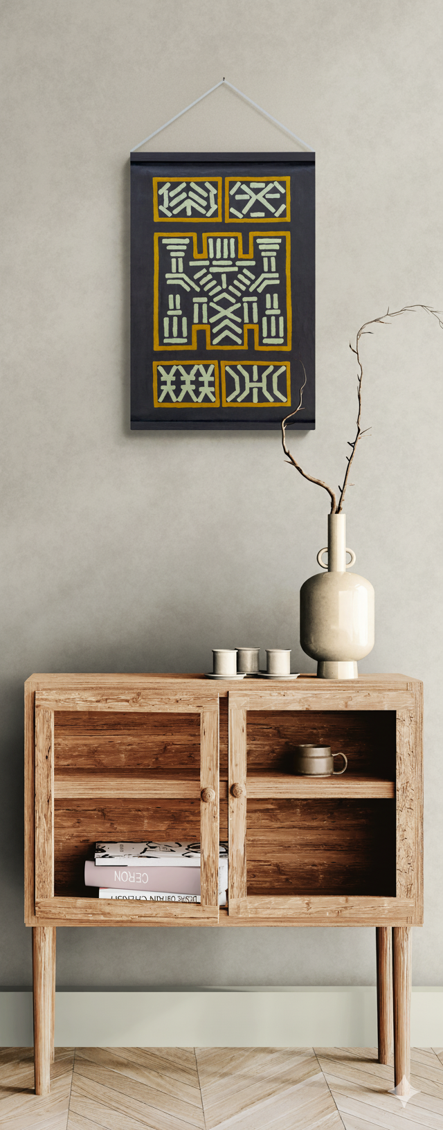 תמונה ממוזערת: Art by Vered | יצירה מקורית בסגנון שבטי לתלייה על הקיר