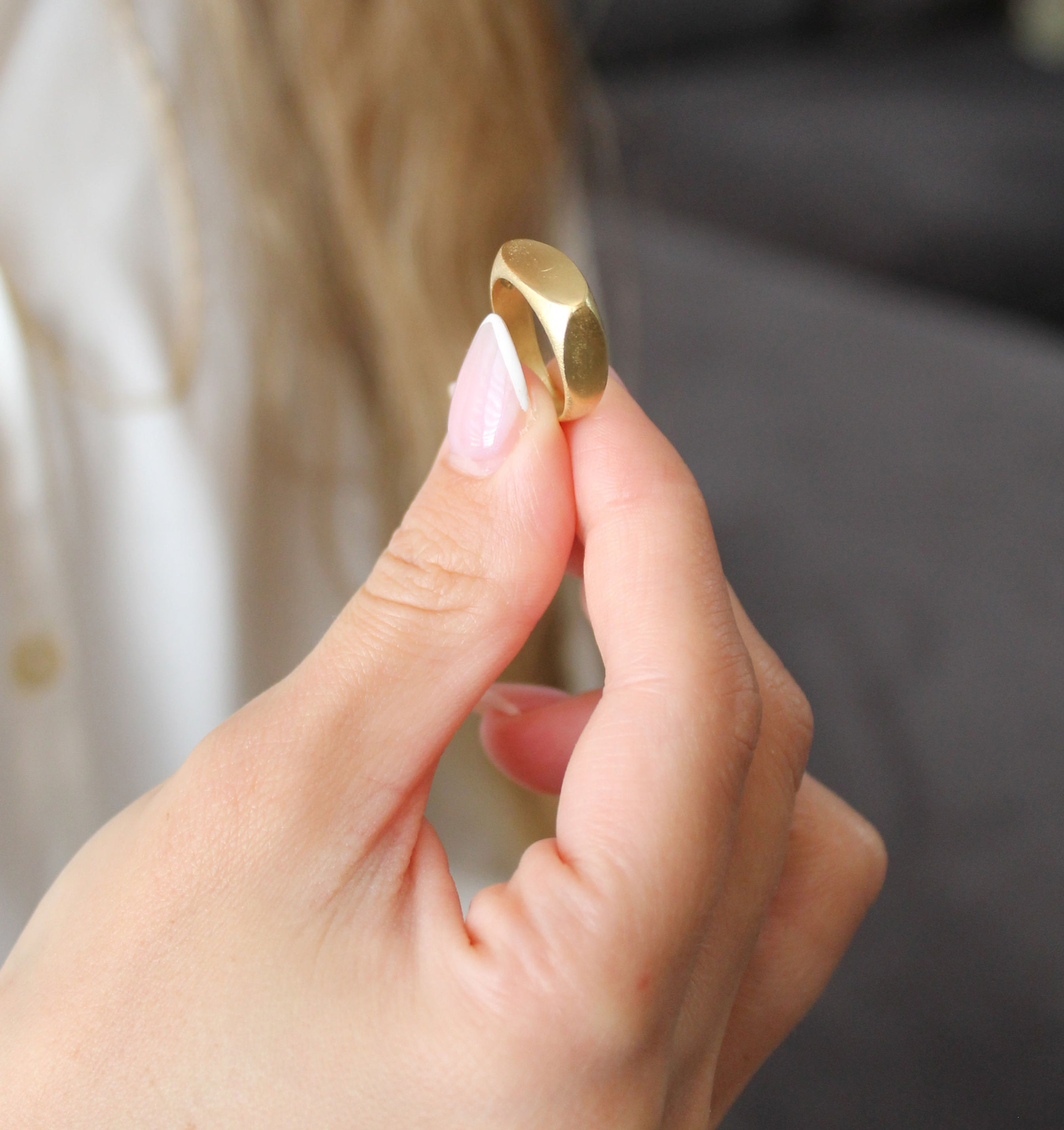 OL - טבעת חותם לזרת