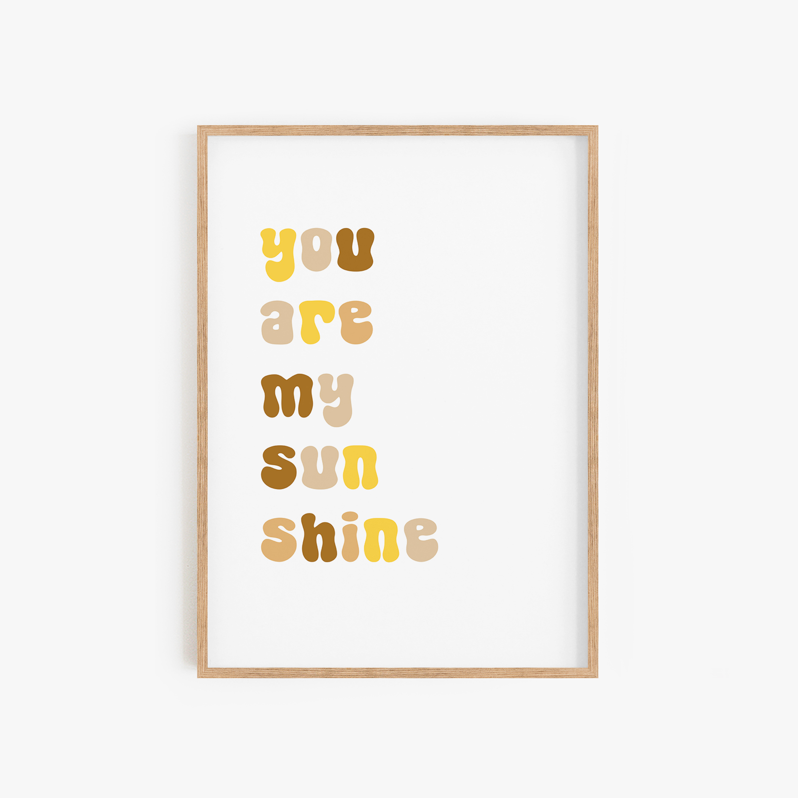 תמונה לחדר ילדים | You are my sunshine
