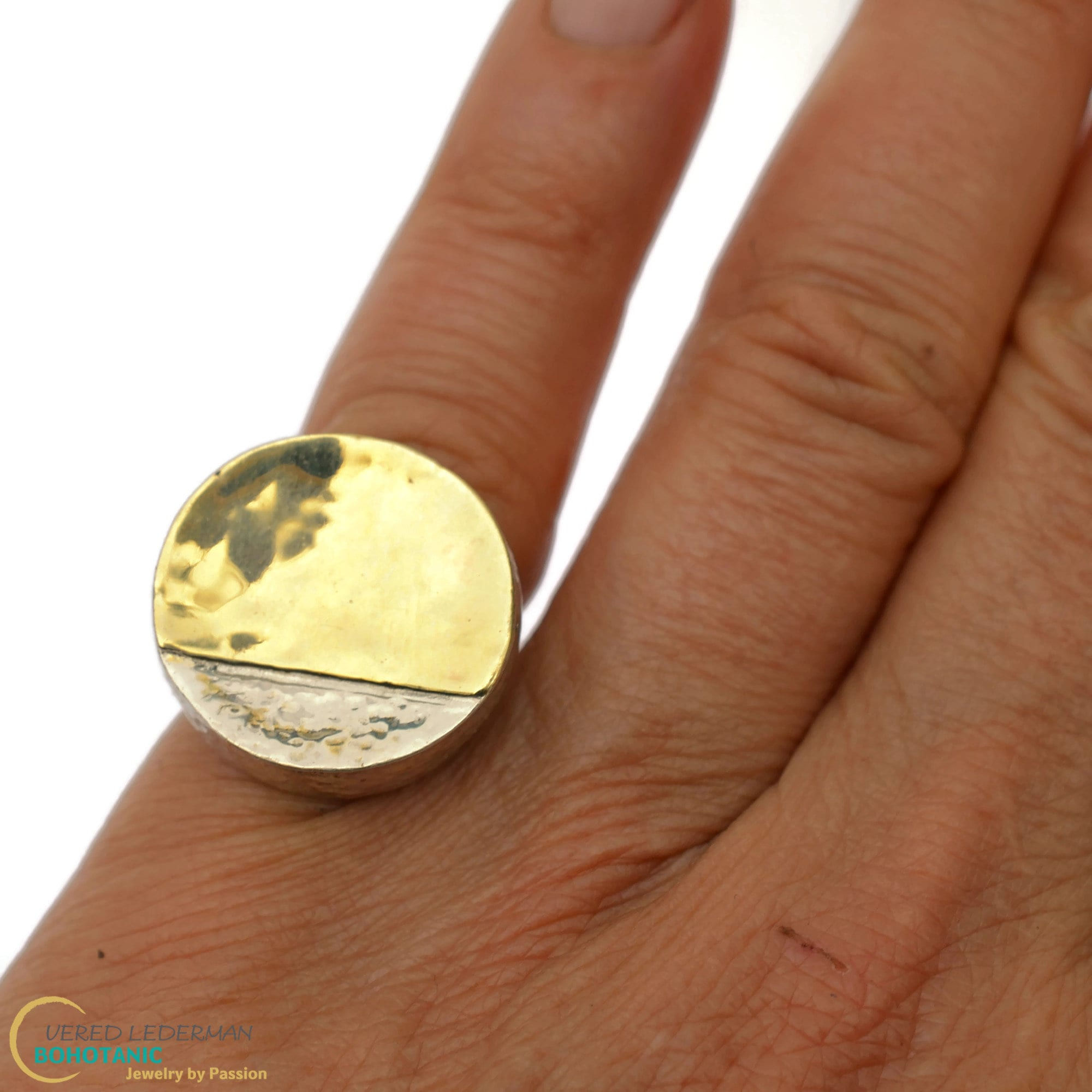 Vered Lederman | Handmade Sterling Silver & 9K Gold Ring