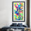 Thumbnail: Original Abstract Floral Canvas Print Colorful Vivid Home Art Décor  -YG