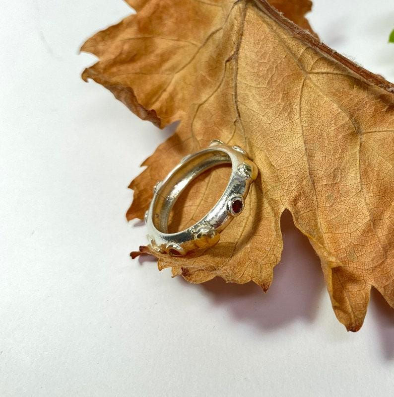 תמונה ממוזערת: Vered Lederman | Handmade Sterling Silver Rosary Ring