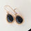 תמונה ממוזערת: Einat Sandberg | Black Onyx Gold Earrings, Long Earrings
