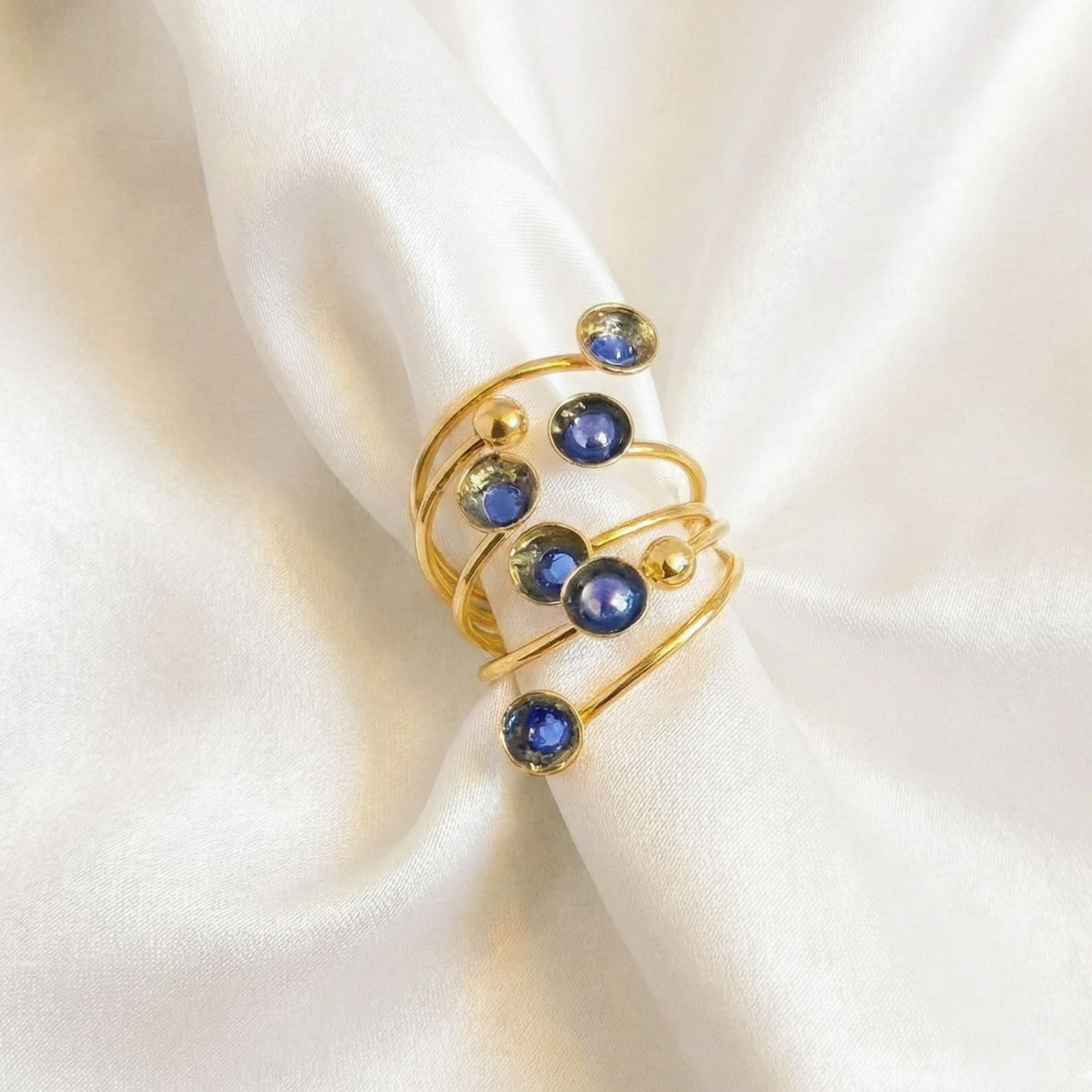 Limor Beker | טבעות - לאה קערה כחולה גדולה