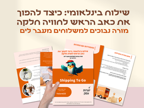 משלוחים בינלאומיים: כיצד להפוך את כאב הראש לחוויה חלקה