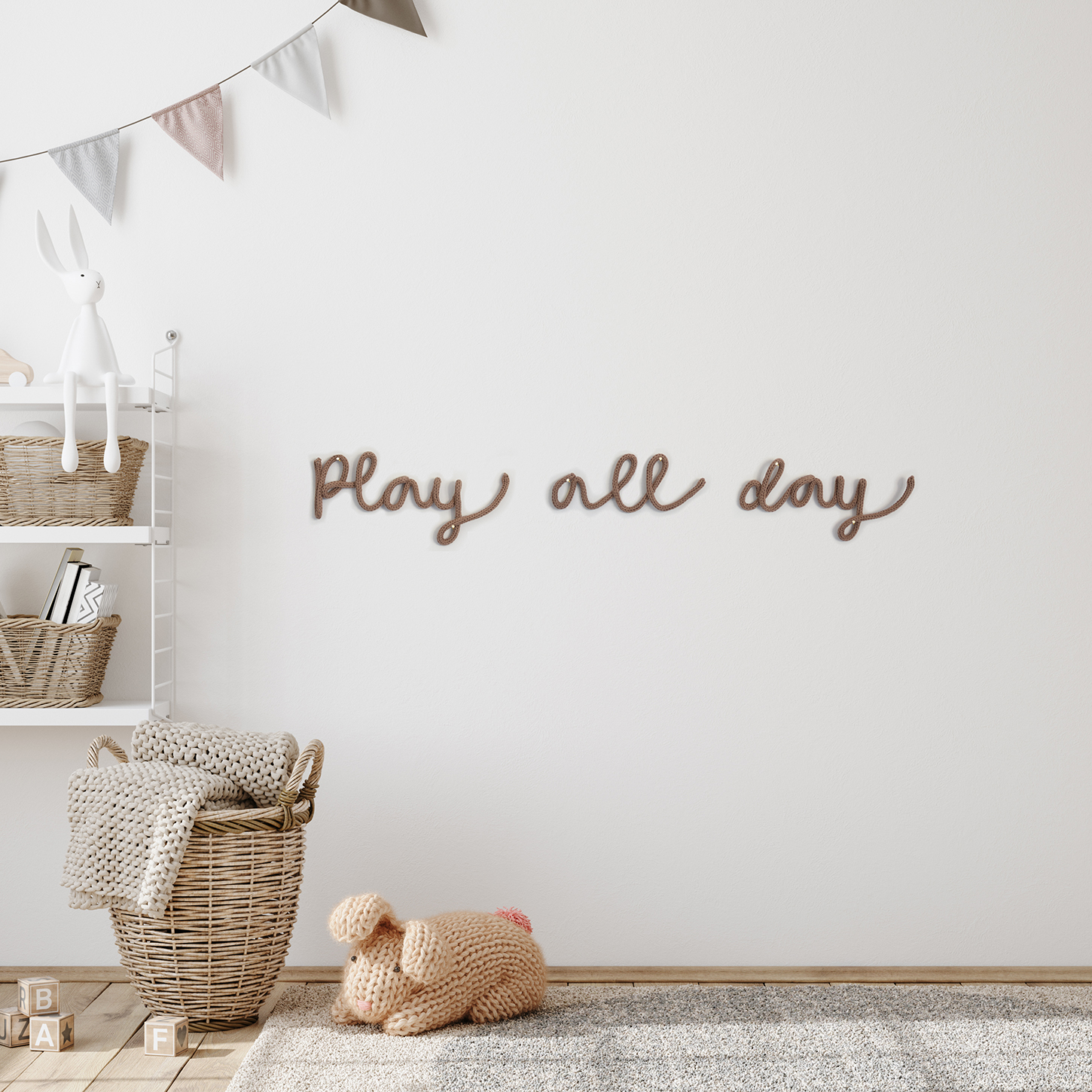 שלט לחדר ילדים | Play all day