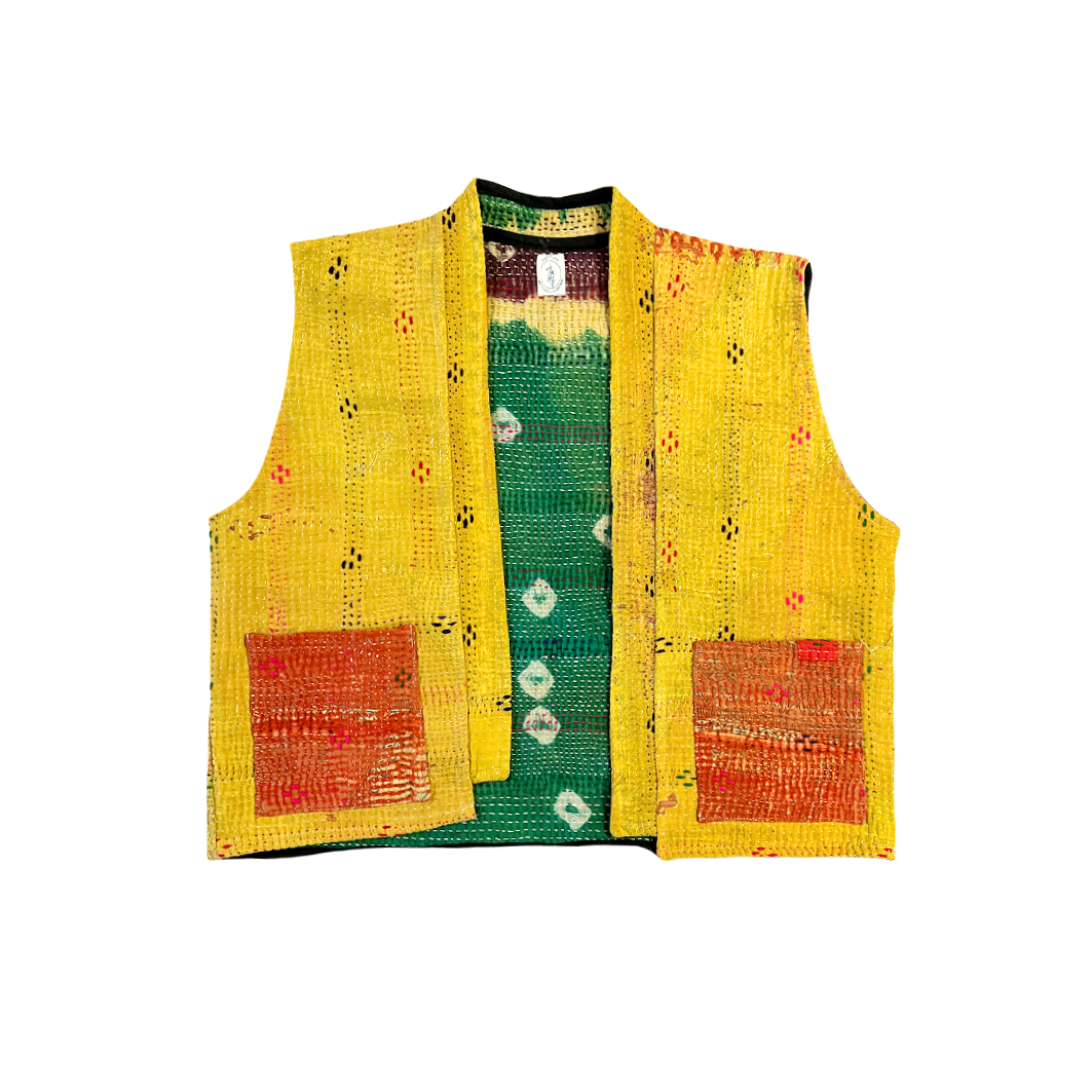 Kantha vest No. 13