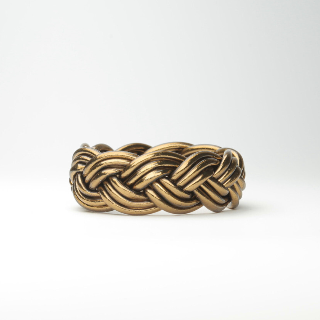 Antique Gold Maxi Braided Buddhist Bracelet