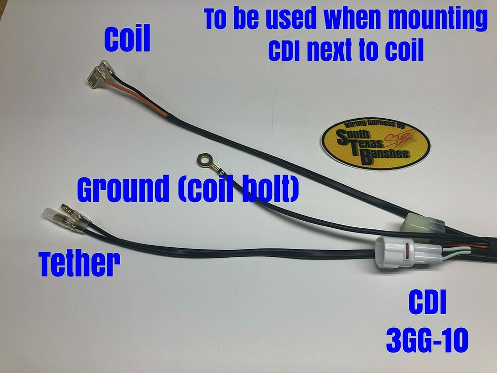 Thumbnail: 97 to current Yamaha banshee front mount drag harness **CDI next to coil**