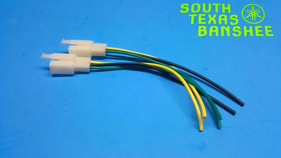 Thumbnail: Yamaha Banshee 95-01 "harness side" headlight pig tail connectors