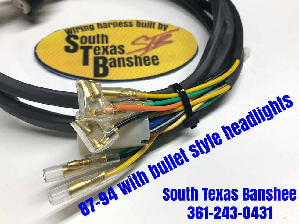 Yamaha banshee wiring harness **NO KEY bulllet headlight connectors