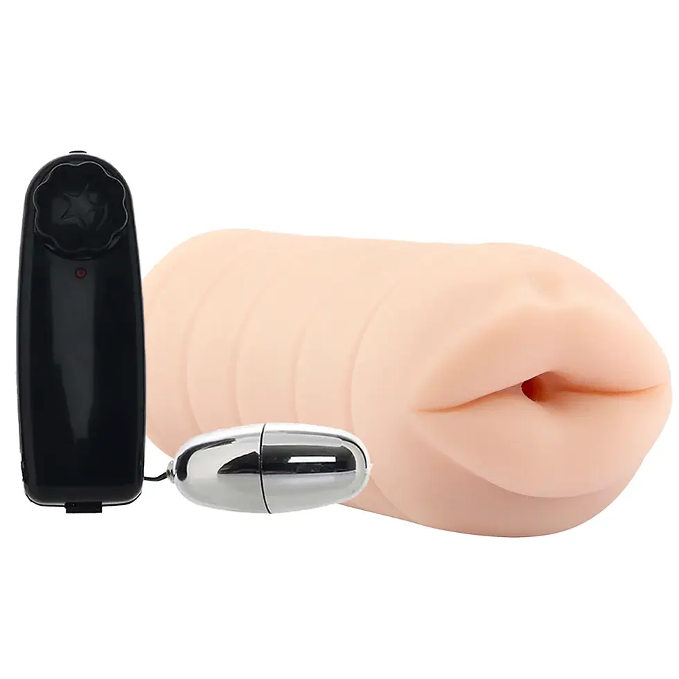 Thumbnail: Barely Legal Vibrating Blow Job Stroker in Flesh