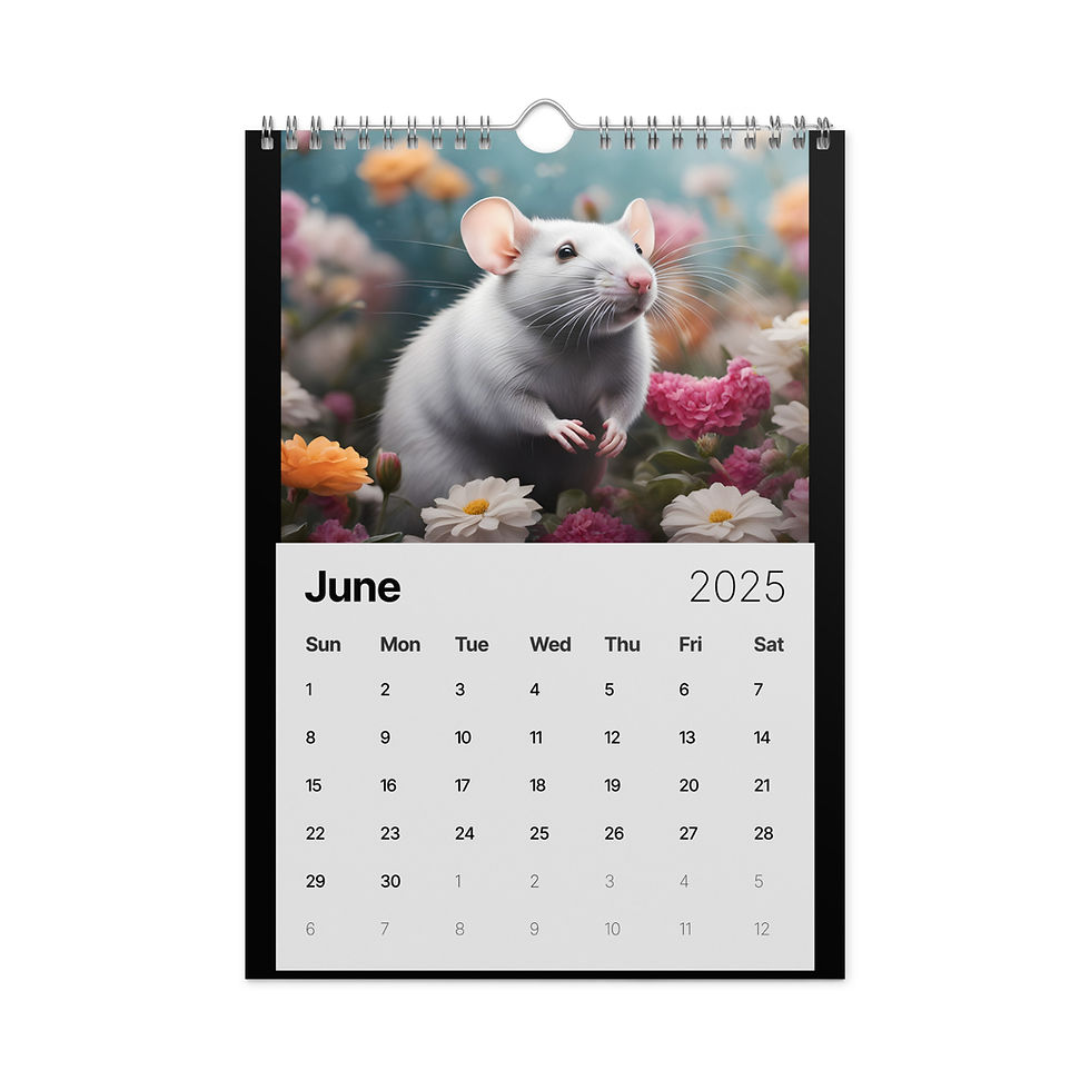 Thumbnail: Adorable Rat Calendar 2025- U.S Version