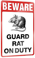 Guard rat sign