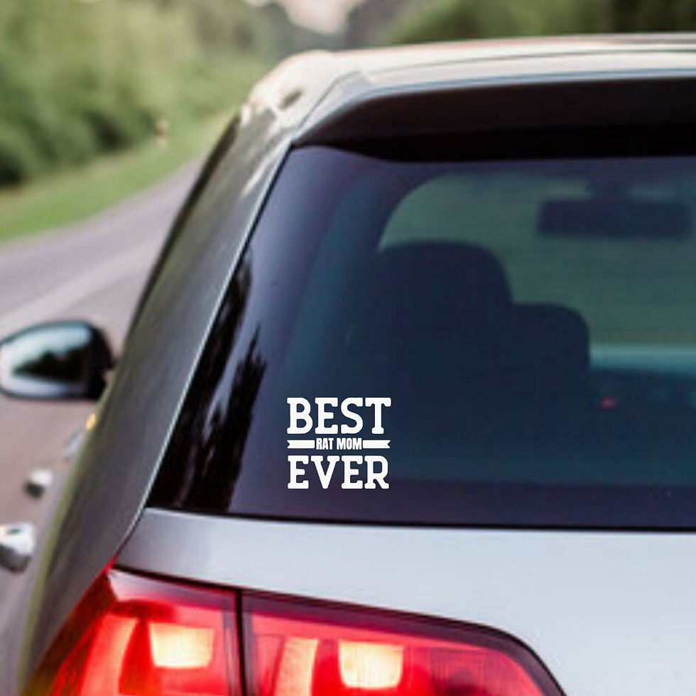 Thumbnail: Best Rat Mom/Dad Vinyl Decal, Sticker