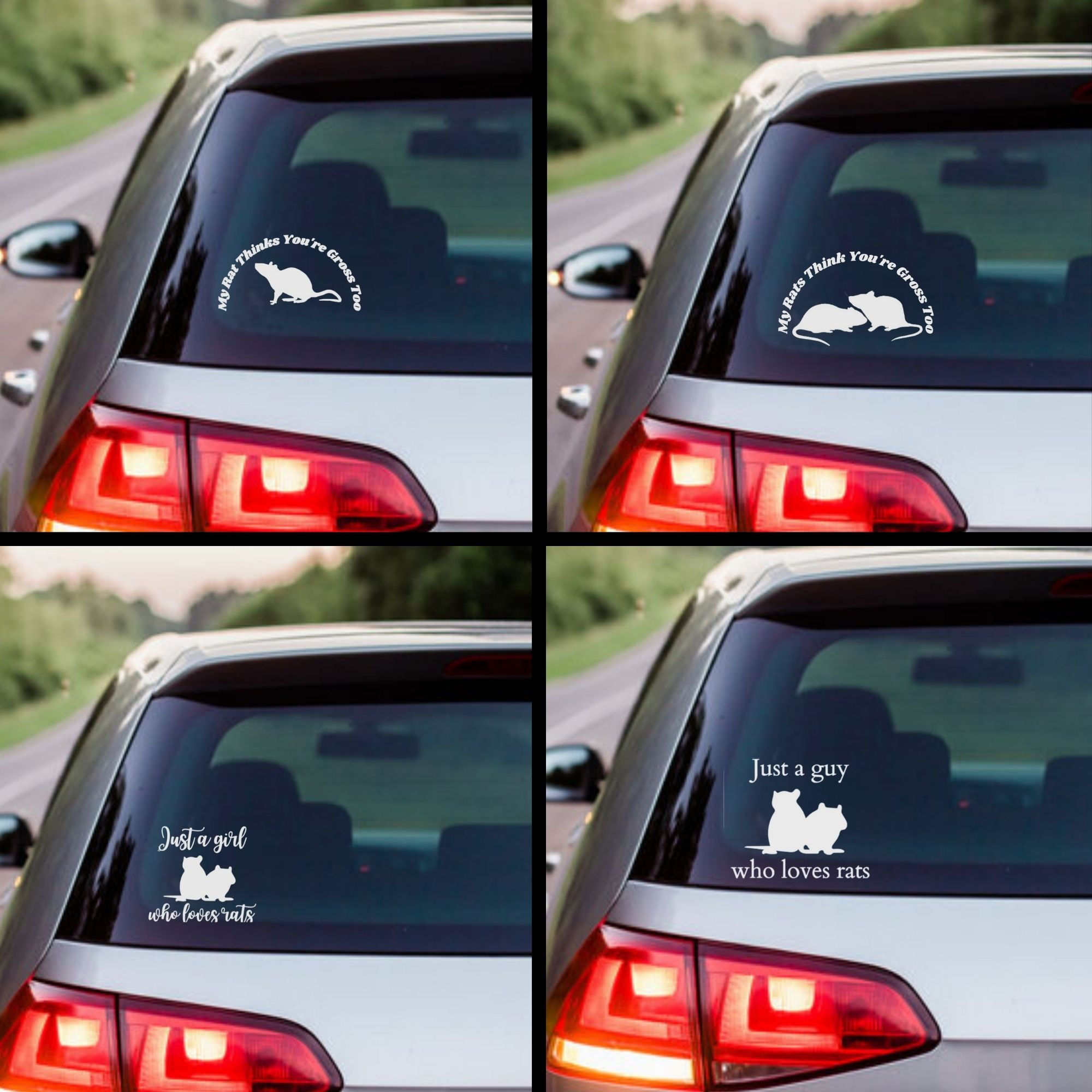 Hilarious Rat Vinyl Decals