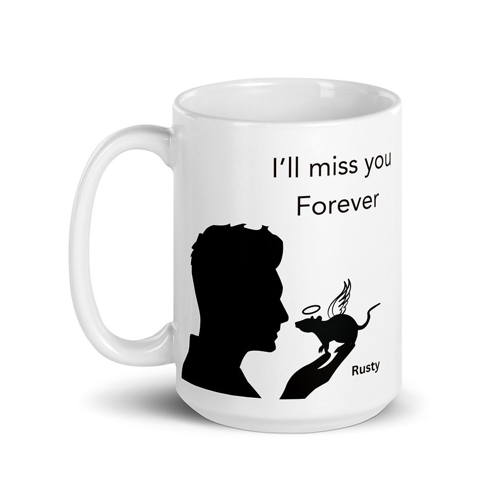 Thumbnail: Personalized Rat Memorial Mug 15oz