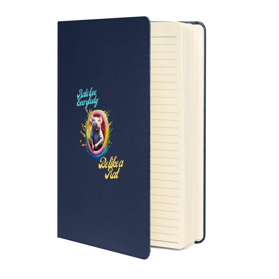 Thumbnail: Adorable Rat Hardcover Notebook navy
