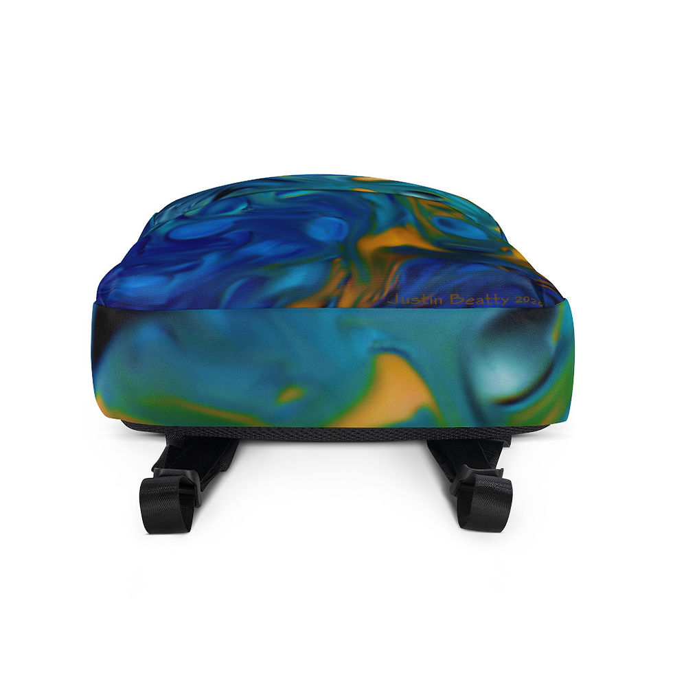 Thumbnail: Blue Trauma All-Over Print Backpack