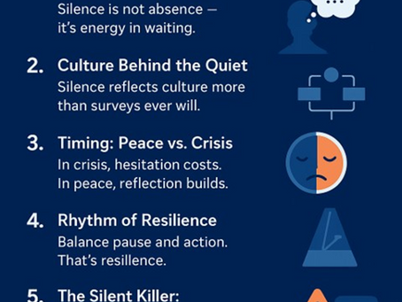 BE QUIET – BE QUICK!