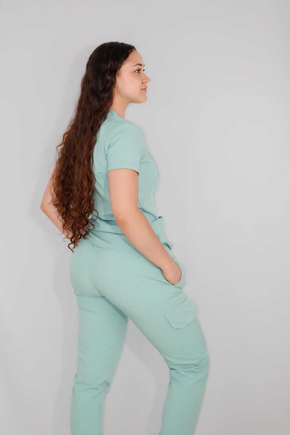 Miniatura: Uniforme pistacho stretch para enfermería y medicina Costa Rica