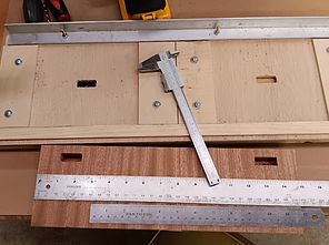 Router jig with measuring gauges #1