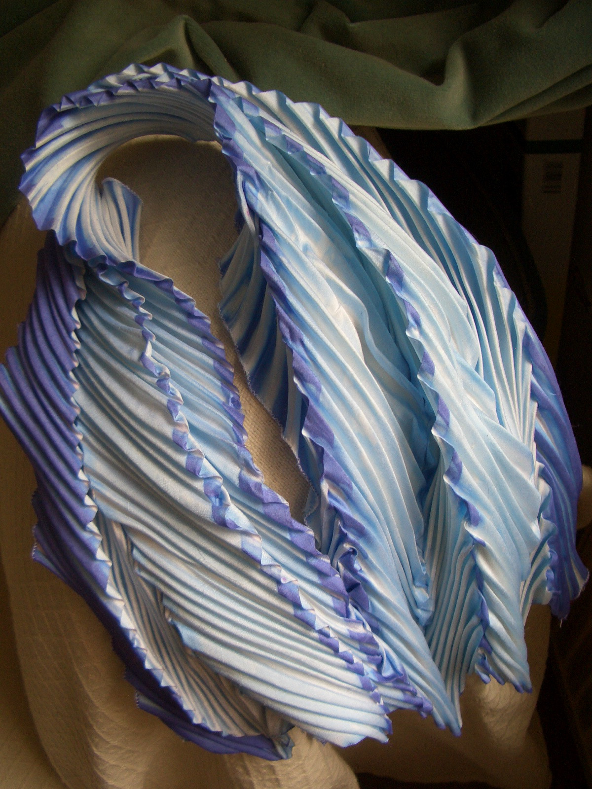 Blue Silk Shawl