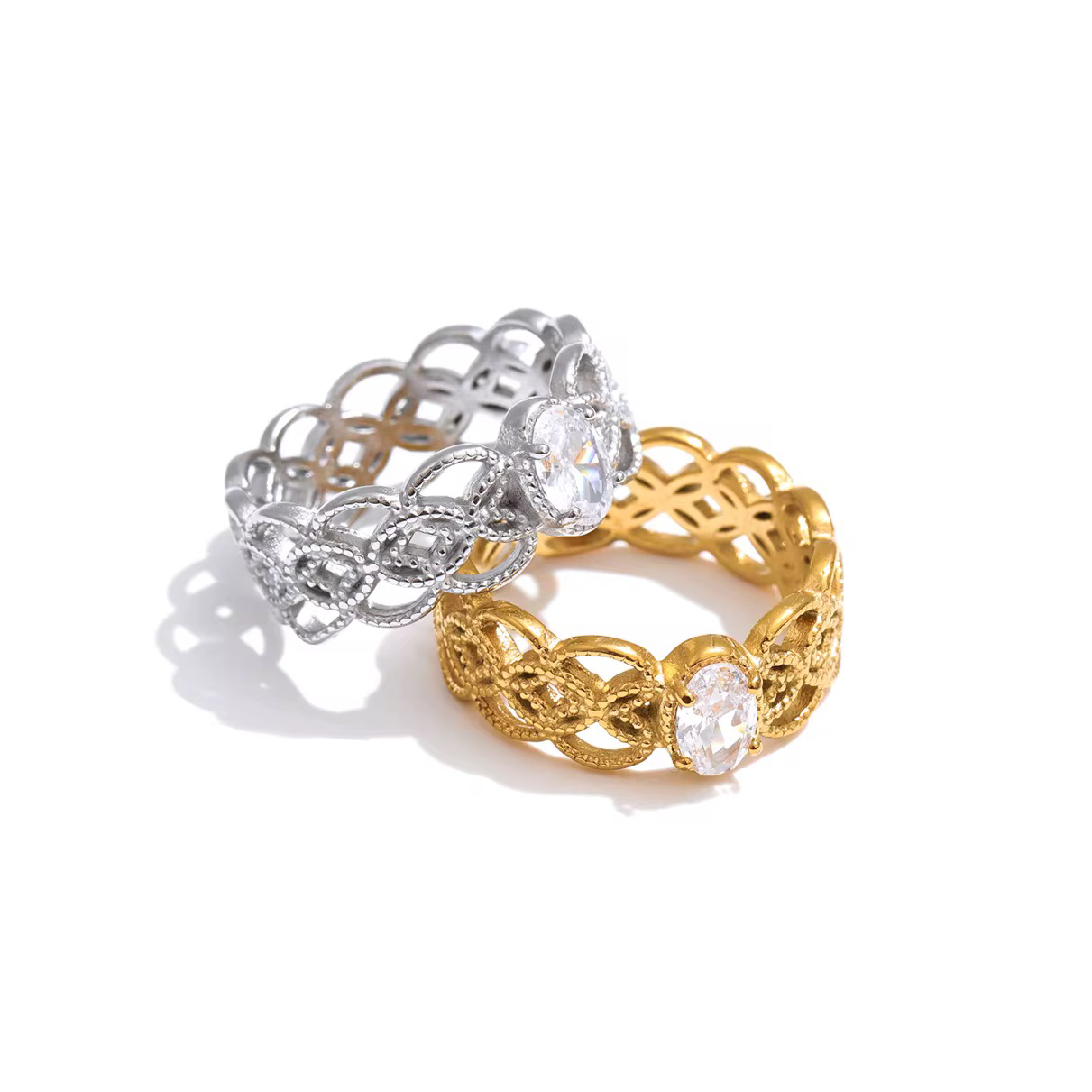 Lace Halo Ring